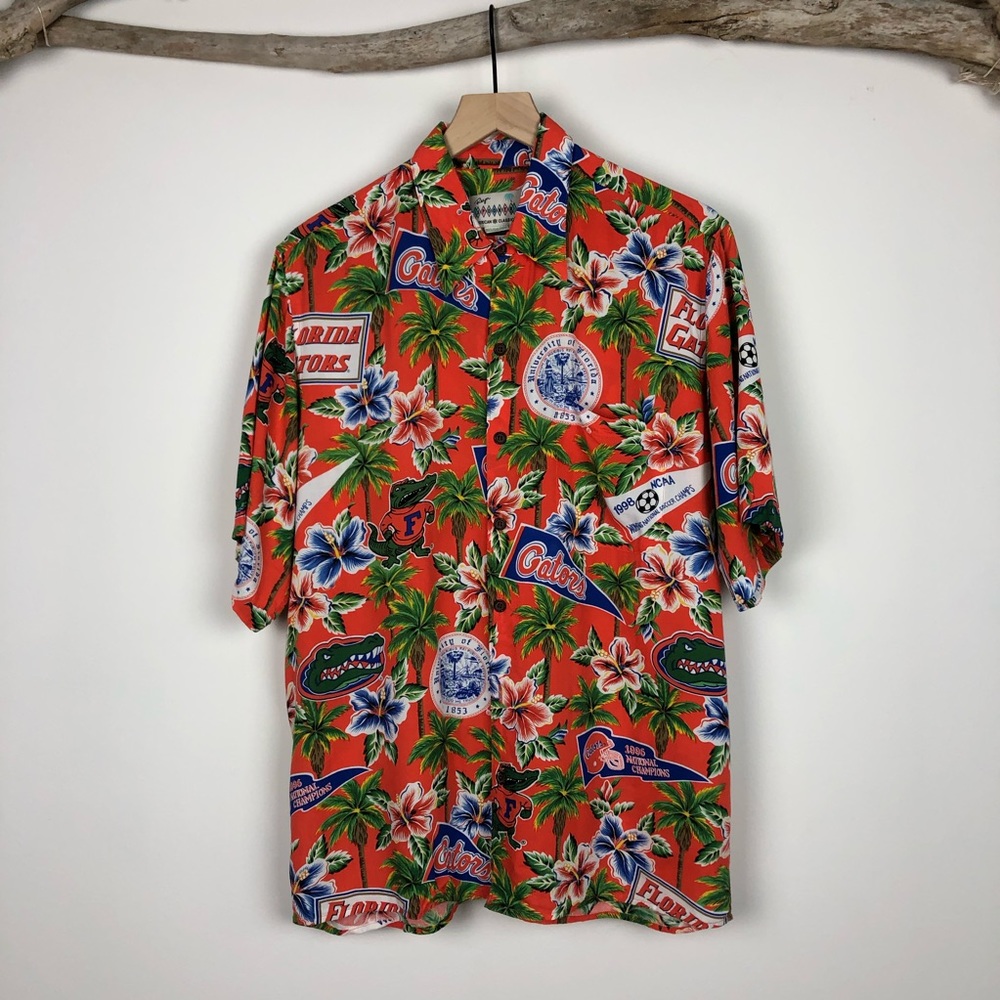 Reyn Spooner Florida Gators Hawaiian Camp Shirt